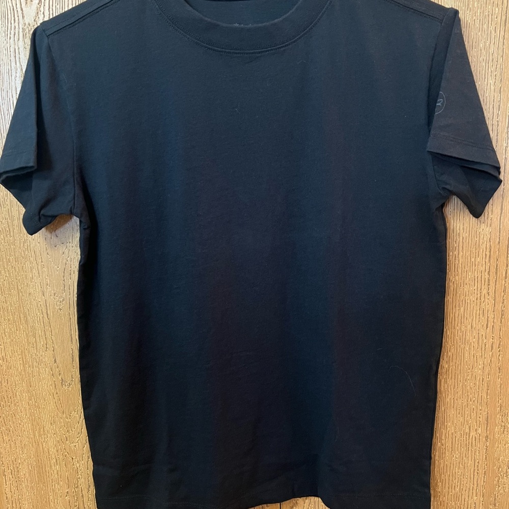 Allbirds Cotton Tee Womens XS Natural Black 100% Organic Cotton Short Sleeve NWT
